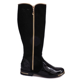 Stivali traforati 6792 Nero