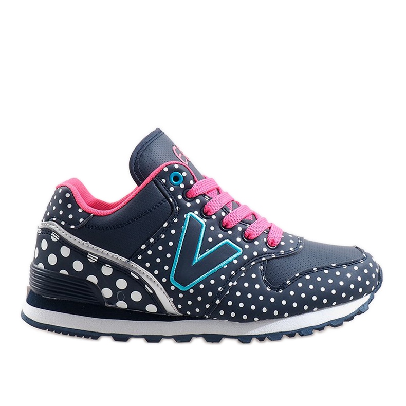 Scarpe sportive blu navy B1573-3 grigio
