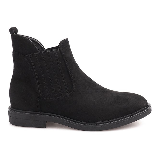 Stivali Scamosciati Con Elastico 1541 Nero
