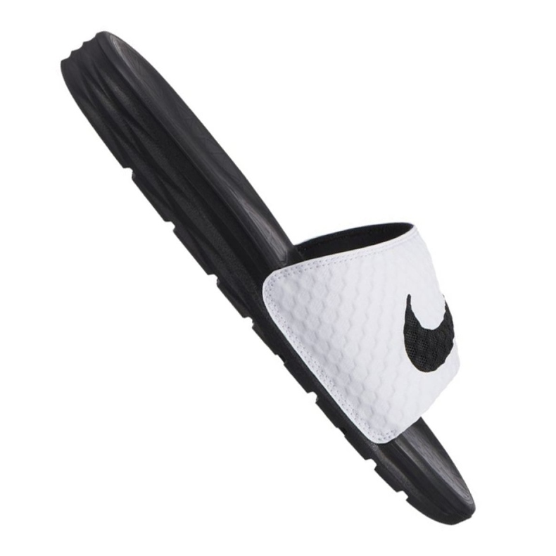 Nike Benassi Solarsoft Slide 705474-100 bianca nero