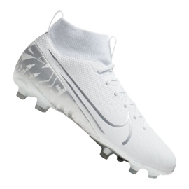Scarpa da calcio Nike Superfly 7 Academy Mg Jr AT8120-100 bianco bianco