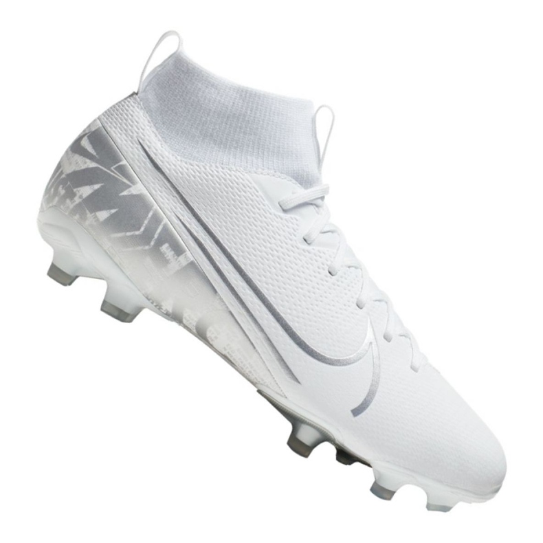 Scarpa da calcio Nike Superfly 7 Academy Mg Jr AT8120-100 bianca bianca