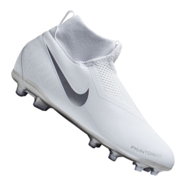 Scarpa da calcio Nike Phantom Vsn Academy Df Mg Jr AO3287-100 bianca bianca