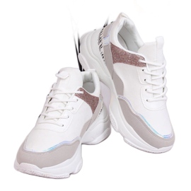 Scarpe sportive bianche HL-12 Bianco multicolore