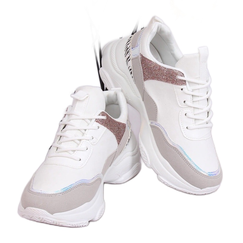 Scarpe sportive bianche HL-12 Bianco multicolore