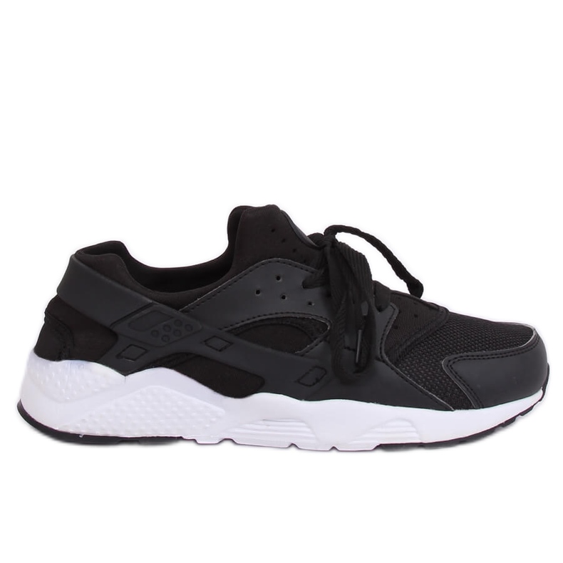 613 NERO/BIANCO scarpe sportive nere