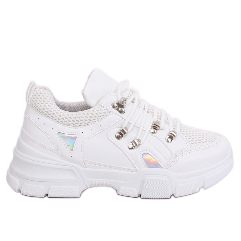 Bianco CB19080 Scarpe sportive bianche bianca
