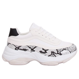 YY-02 Scarpe sportive bianche serpente bianco bianca multicolore