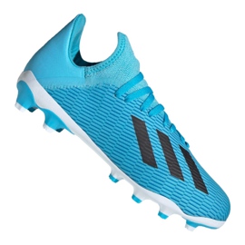 Scarpe da calcio Adidas X 19.3 Mg Jr EF7550 blu blu