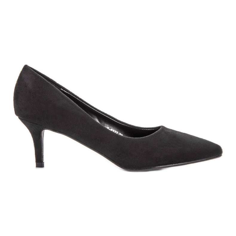 Ideal Shoes Comode pompe su uno spillo nero