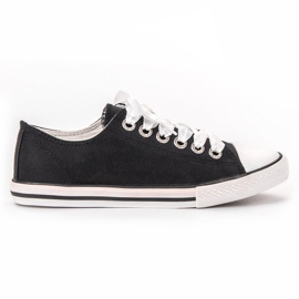 SHELOVET Scarpe da ginnastica legate con un nastro nero