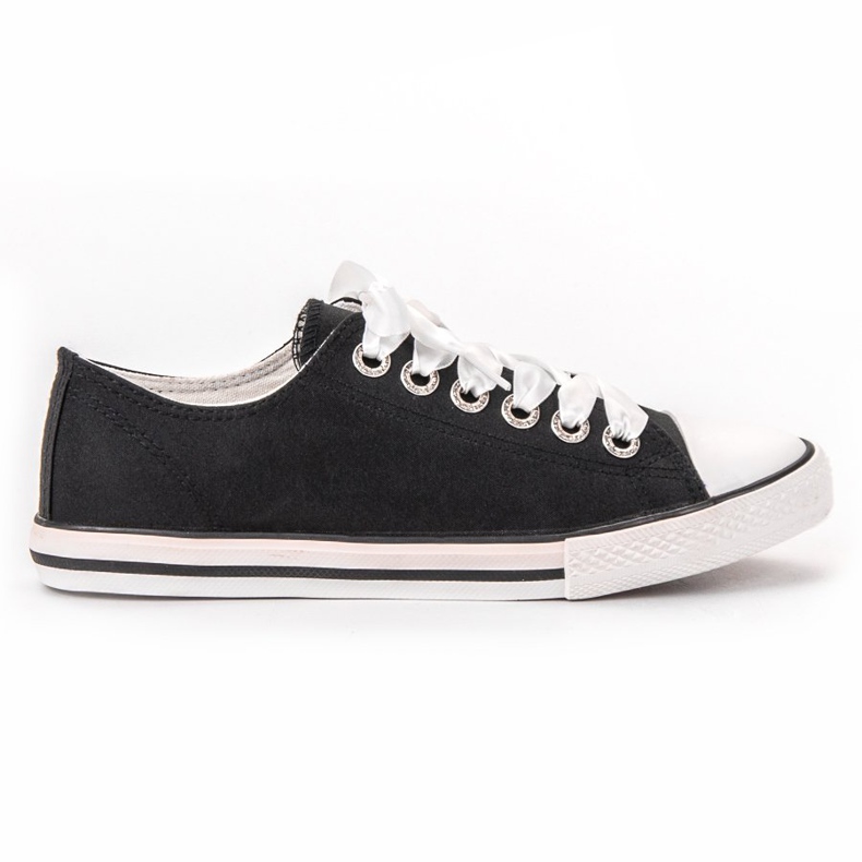 SHELOVET Scarpe da ginnastica legate con un nastro nero