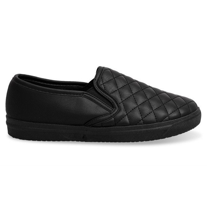 Sneakers trapuntate Slip On 5077 Nero