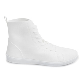 Sneakers Alte In Tessuto 351 Bianco