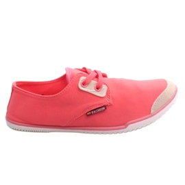 Sneakers stringate rosa in Lycra 899