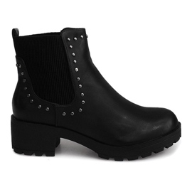 Stivali Motorizzati Con Borchie 1643 Nero