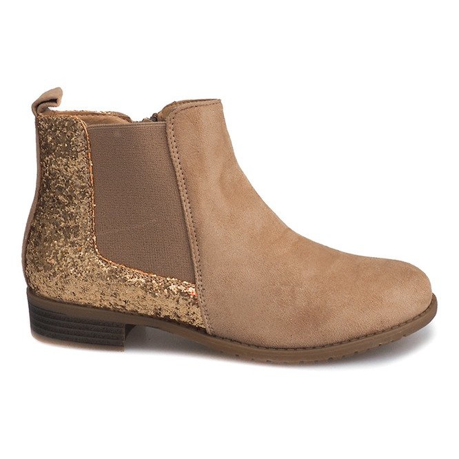 Stivaletti in pelle scamosciata Jodhpur C178 Beige