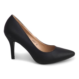Tacco alto in camoscio 50867 Nero