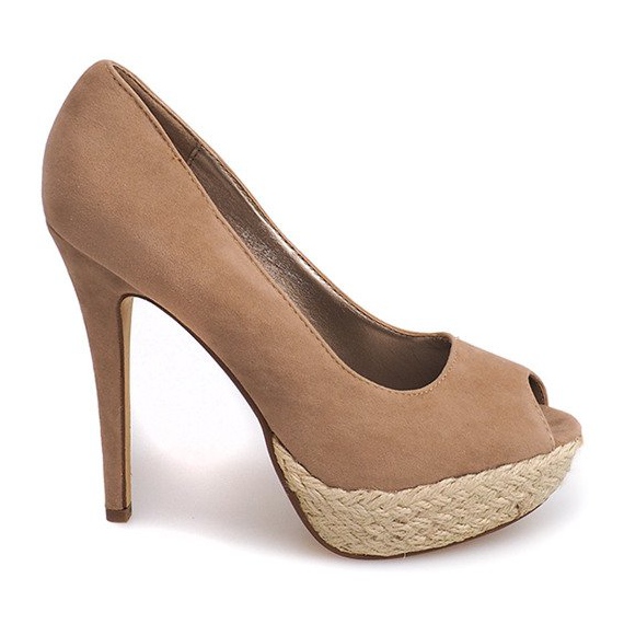 Espadrillas Tacchi Alti 55-443 Beige
