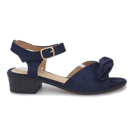 Sandali blu navy con tacco alto di Noemia