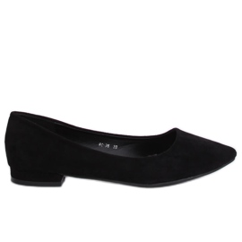 Ballerine con punte a mandorla nere RC-76 Black nero