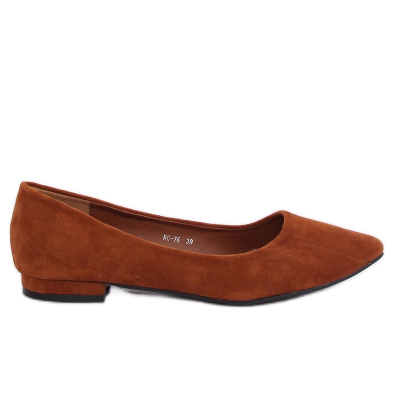 Ballerine con puntale a mandorla RC-76 Camel marrone