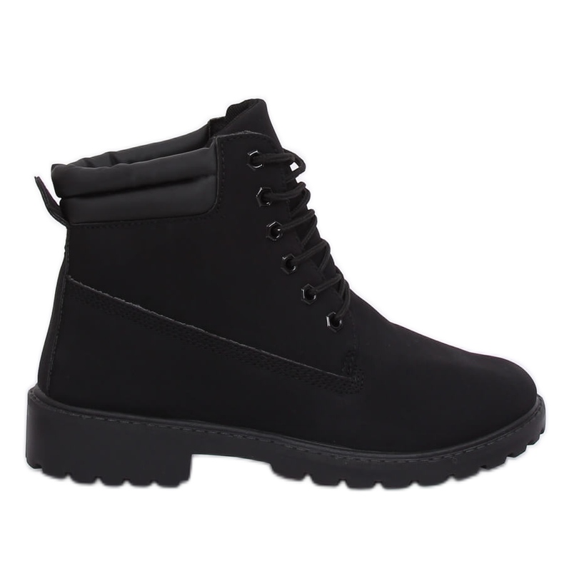 Stivali in legno da donna neri W-3033 Black nero