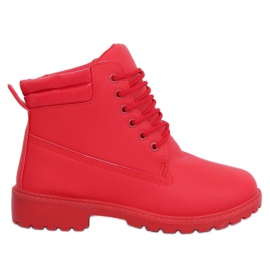 Stivali in legno da donna rossi W-3033 Red rosso