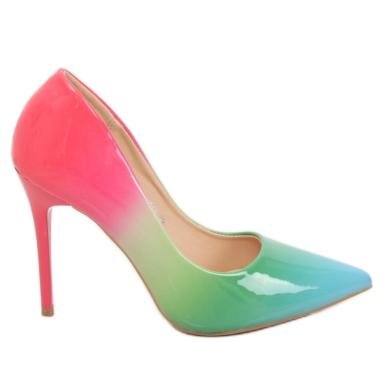 Pumps multicolori sfumate LE065 Rainbow Green II-GAT multicolore