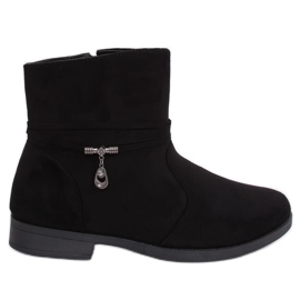Stivali da donna in camoscio nero MP-53 Black