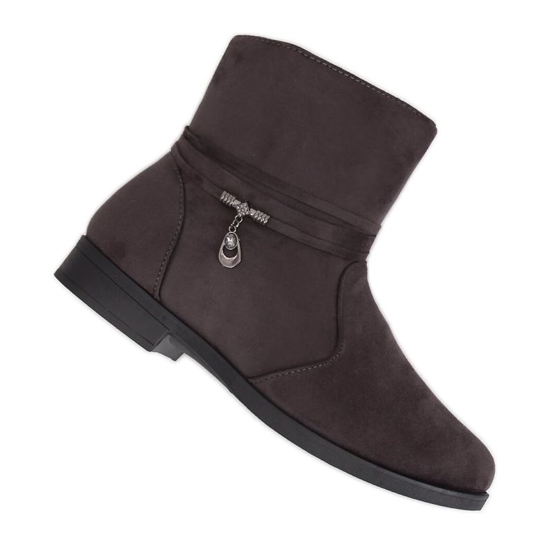 Stivali da donna scamosciati grigi MP-53 Grey grigio