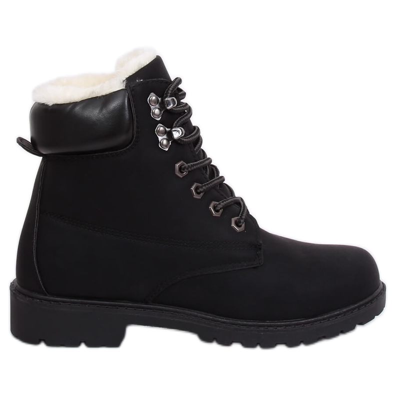 Stivali in legno isolati neri da donna 1121-PA Black nero