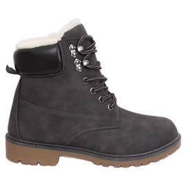 Stivali in legno isolanti grigi da donna 1121-PA Grey grigio