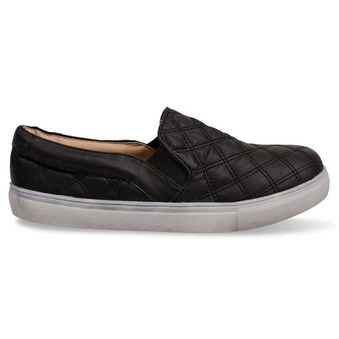 Slip-On trapuntato 9033 Sneakers Slip-On nere nero