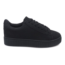Stivali Creepers Su MB-1 Piattaforma Nera nero