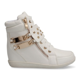 Sneakers Sneakers On Zeppa Stivali Ovye WF100 Bianco bianca