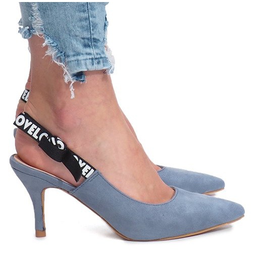 Sandali blu Love Paris