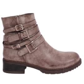 Stivaletti bassi da donna beige Z100 Khaki