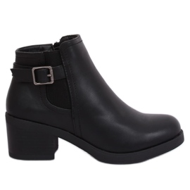 Stivali Jodhpur neri tacchi alti B0-232 Nero