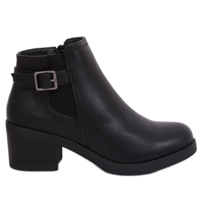 Stivali Jodhpur neri tacchi alti B0-232 Nero