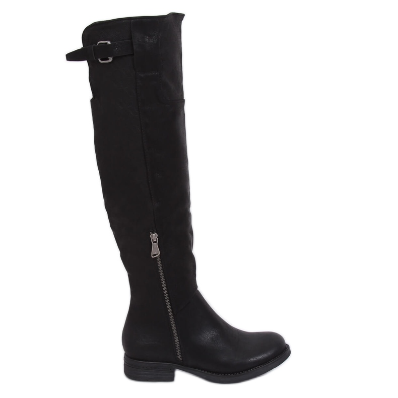 Stivali da moschettiere neri F2075 Black nero