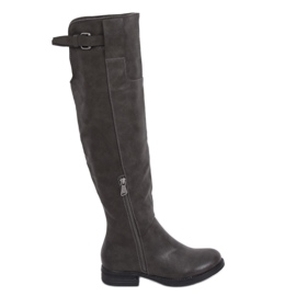 Stivali da moschettiere grigi F2075 Grey grigio