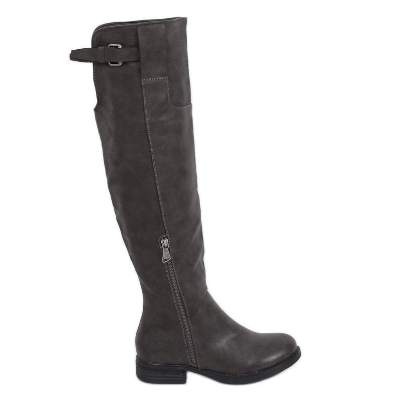 Stivali da moschettiere grigi F2075 Grey grigio