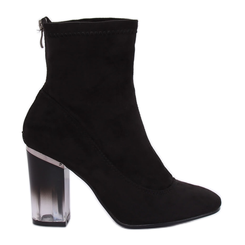 Stivali neri con tacco alto H8-93 Black nero