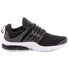 SHELOVET Calzature sportive in tessuto nero