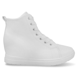 Sneakers semplici alla moda GFA97 bianche bianco