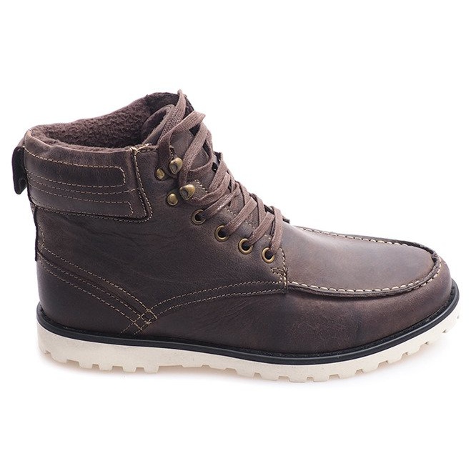 Caldi stivali alti Scarpe SH26 Marrone