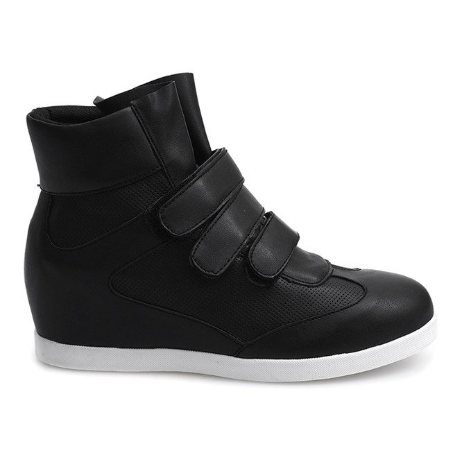 Sneakers con zeppa alla moda JT3 nere nero