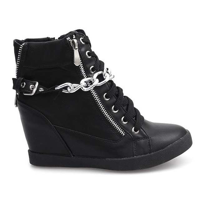 Stivali Sneakers On Wedge 8089 Nero