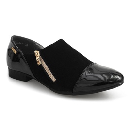 Scarpe Classiche Con Cerniera MS164 Nere nero